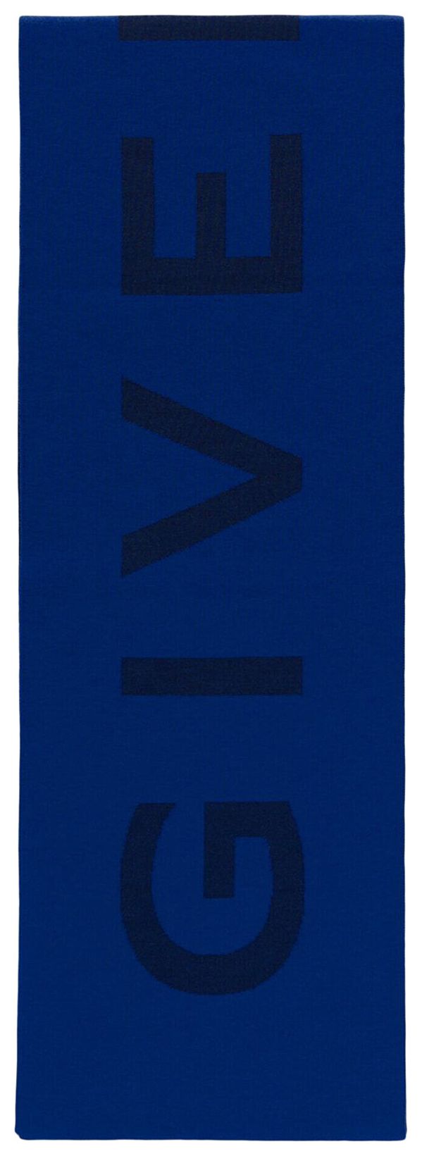 Givenchy Jacquard Logo Scarf Ocean Blue