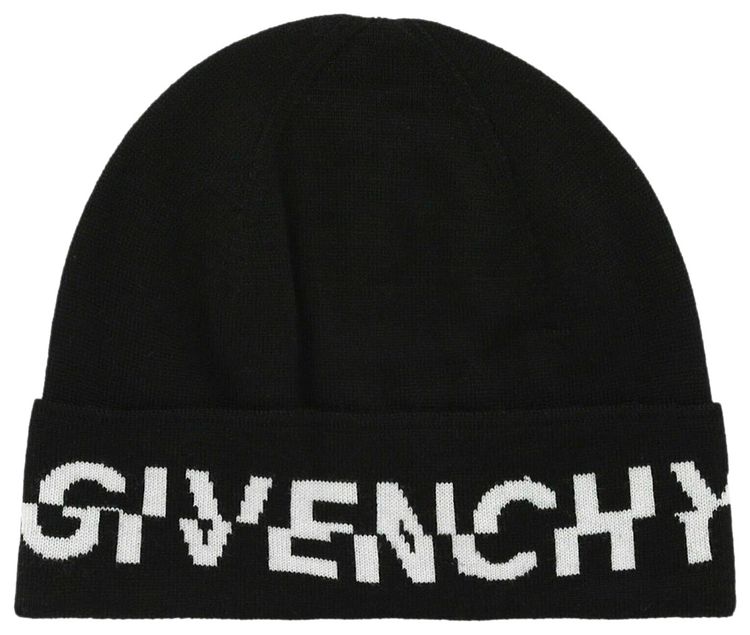 Givenchy Logo Wool Beanie Black