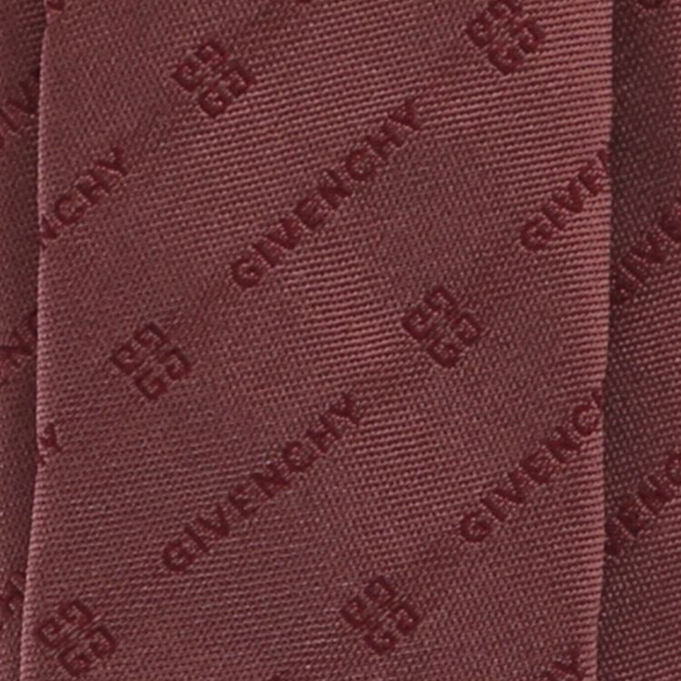 Givenchy Diagonal Logo Silk Tie Pink