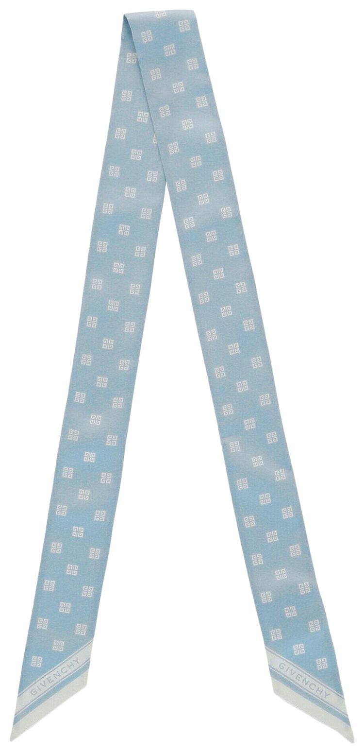 Givenchy Silk Monogram Bandeau Blue Ivory