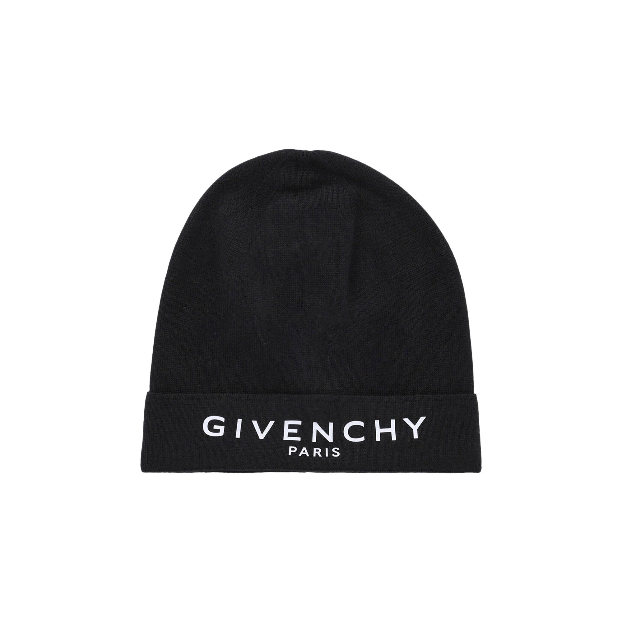 Buy Givenchy Logo Printed Beanie 'Black White Logo' - 710009 75700