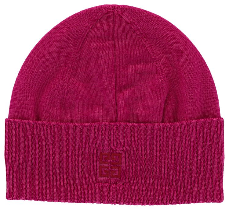 Givenchy Ribbed Embroidered Logo Beanie Peony Multi