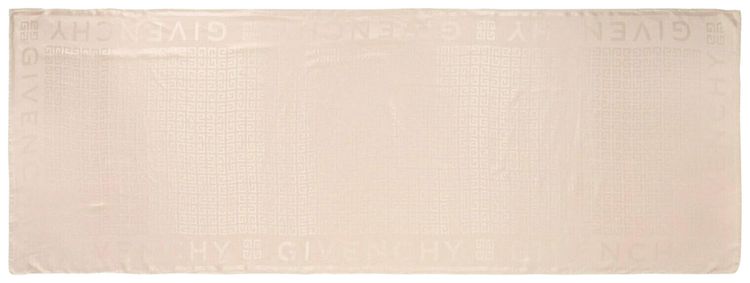Givenchy 4G Monogram Oblong Silk Scarf Skin