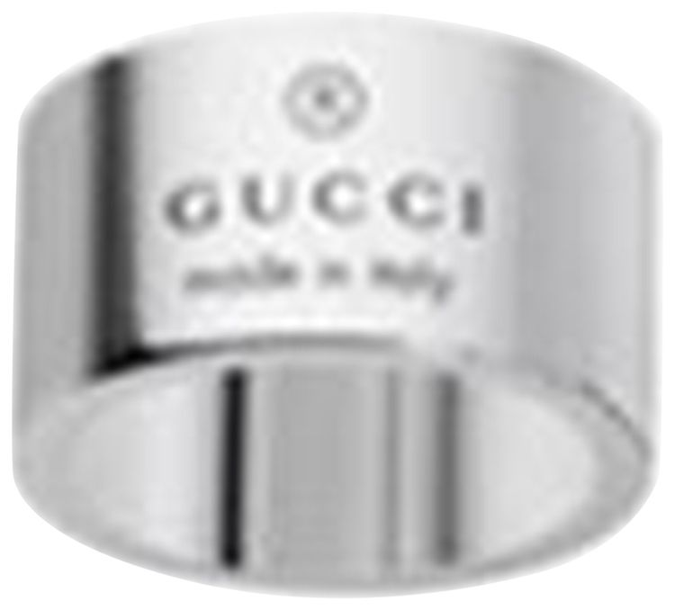 Gucci Ridged Sterling Silver Ring Silver