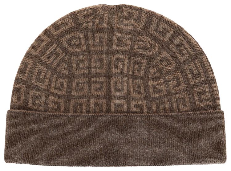 Givenchy Knit Double Face Beanie Dark Beige
