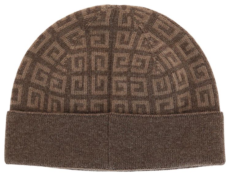 Givenchy Knit Double Face Beanie Dark Beige