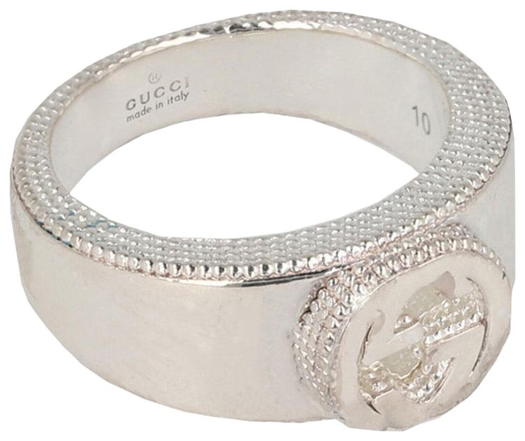 Gucci Interlocking G Ring Silver