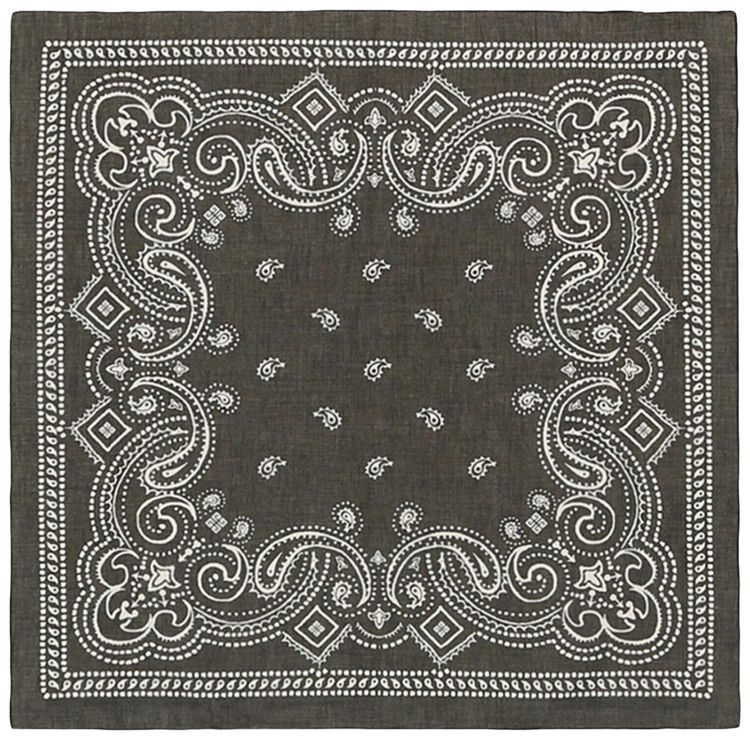 Givenchy Cotton Printed Bandana Black White