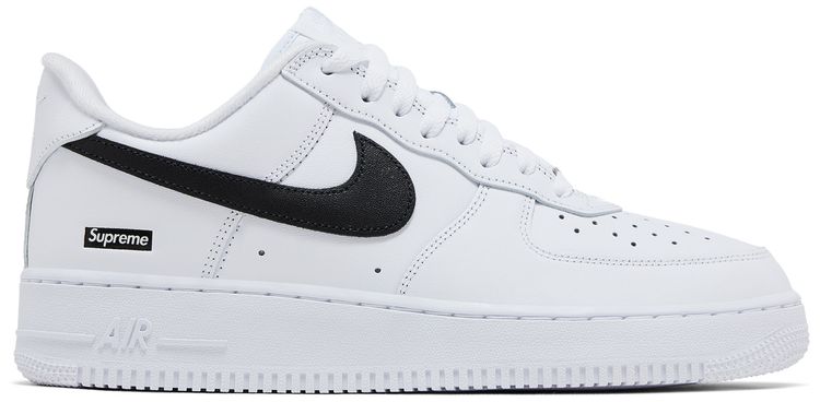 Supreme x Nike Air Force 1 Low Box Logo   White Black