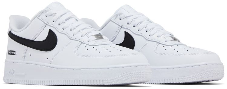 Supreme x Nike Air Force 1 Low Box Logo   White Black