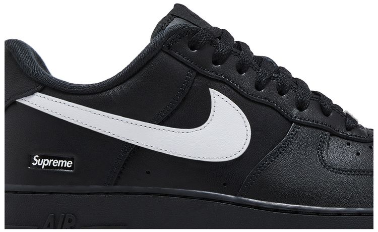 Supreme x Nike Air Force 1 Low Box Logo   Black White