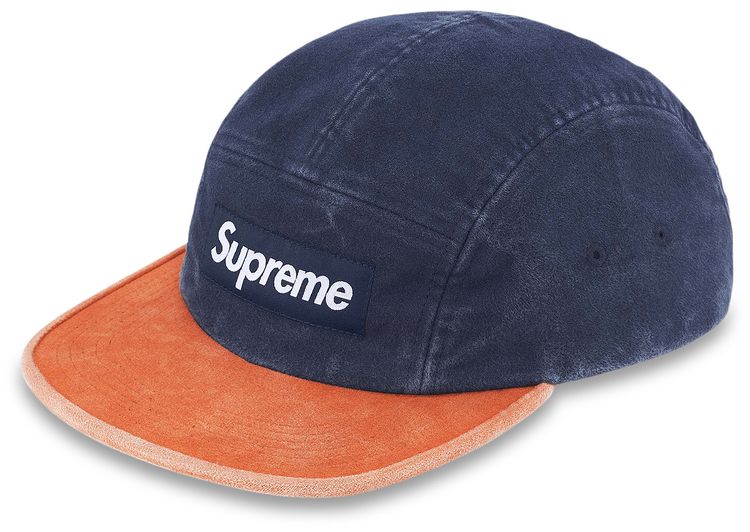 Supreme 2 Tone Moleskin Camp Cap Navy