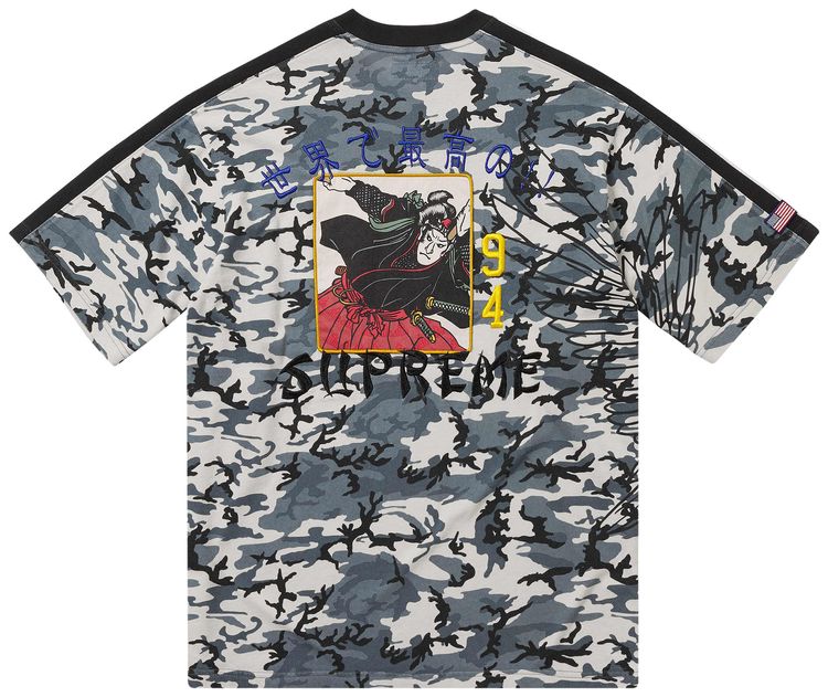 Supreme Crane Short Sleeve Top Black Camo