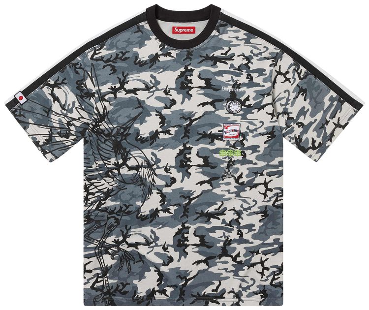 Supreme Crane Short Sleeve Top Black Camo