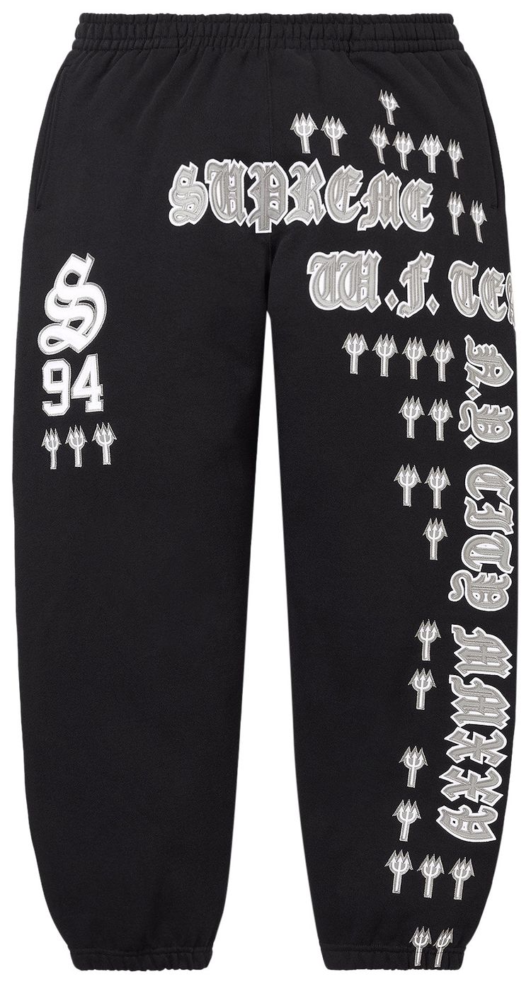 Supreme League Champs Sweatpant Black