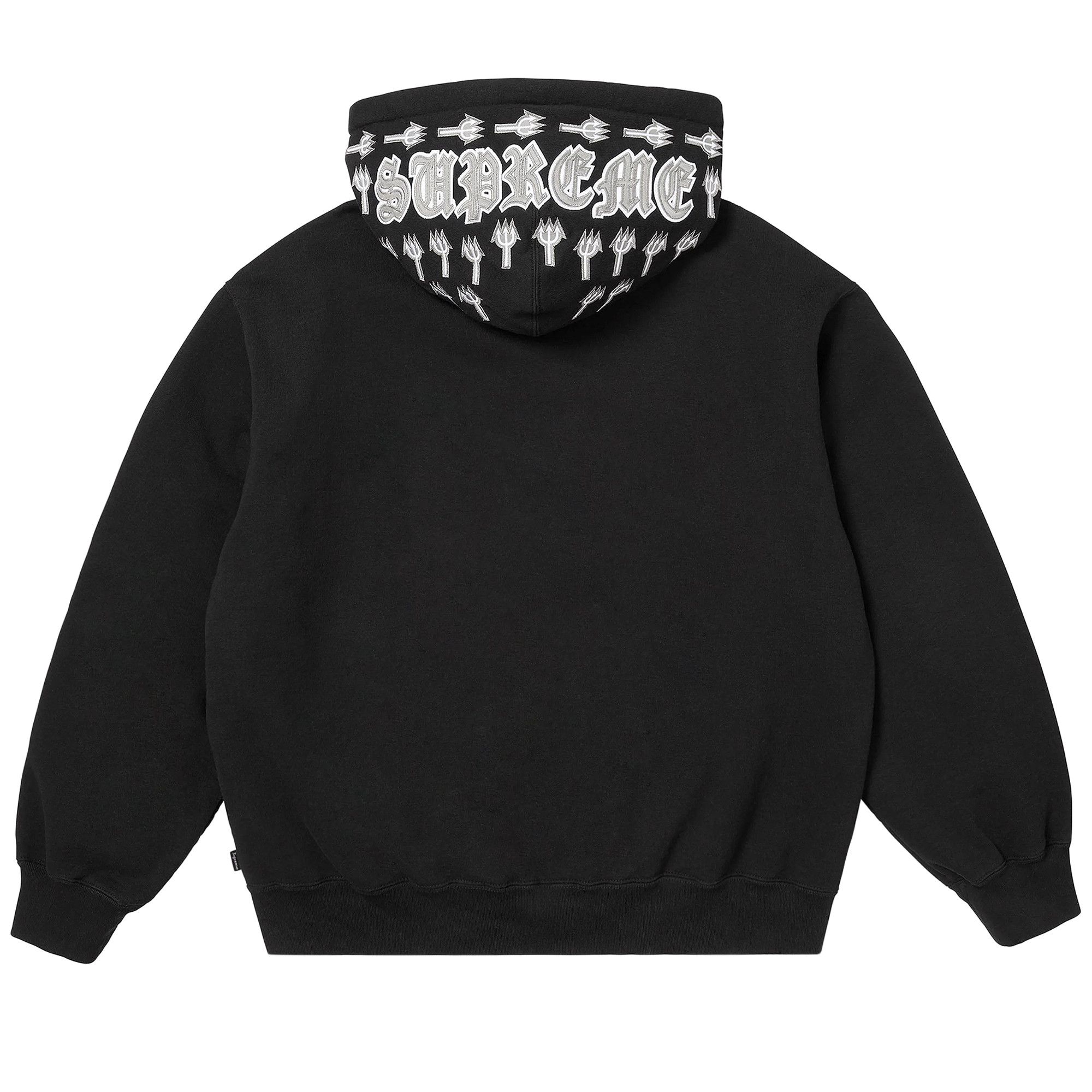 Buy Supreme League Champs Zip Up Hooded Sweatshirt 'Black