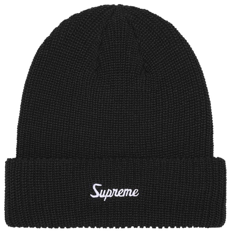 Supreme Loose Gauge Beanie Black