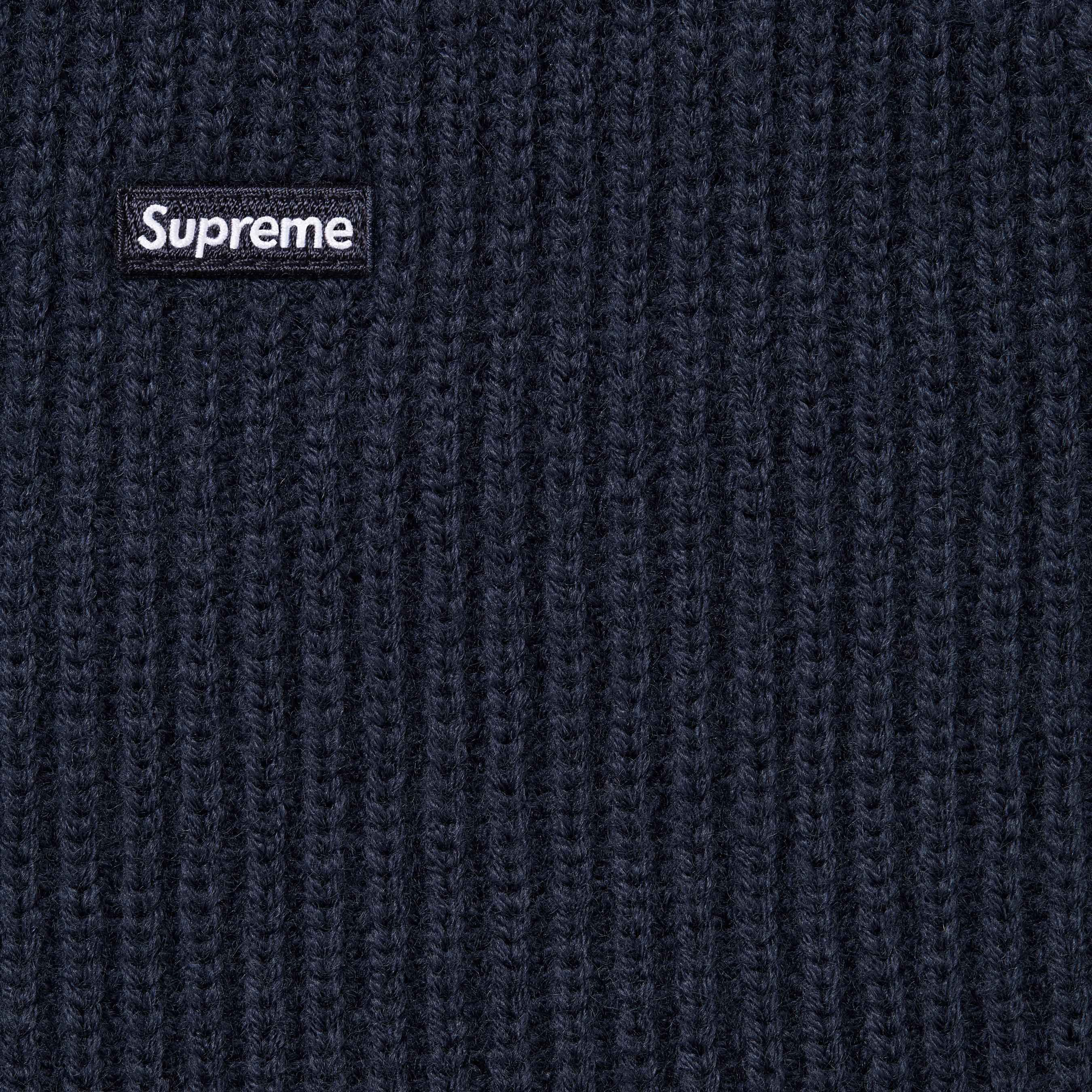 トップス Supreme Small Box Polo Sweater Navy L Buy Supreme Small Box Polo Sweater 'Navy' - FW25SK37 NAVY
