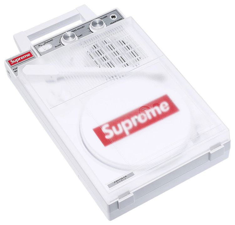 Supreme x Anabas Gp N3s Portable Record Player White