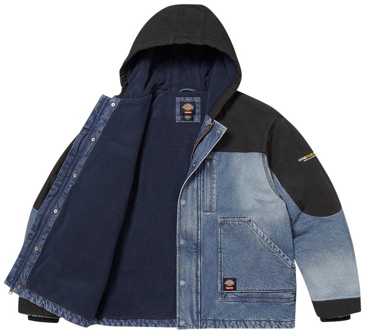 Supreme x Dickies Cordura Hooded Work Jacket Denim