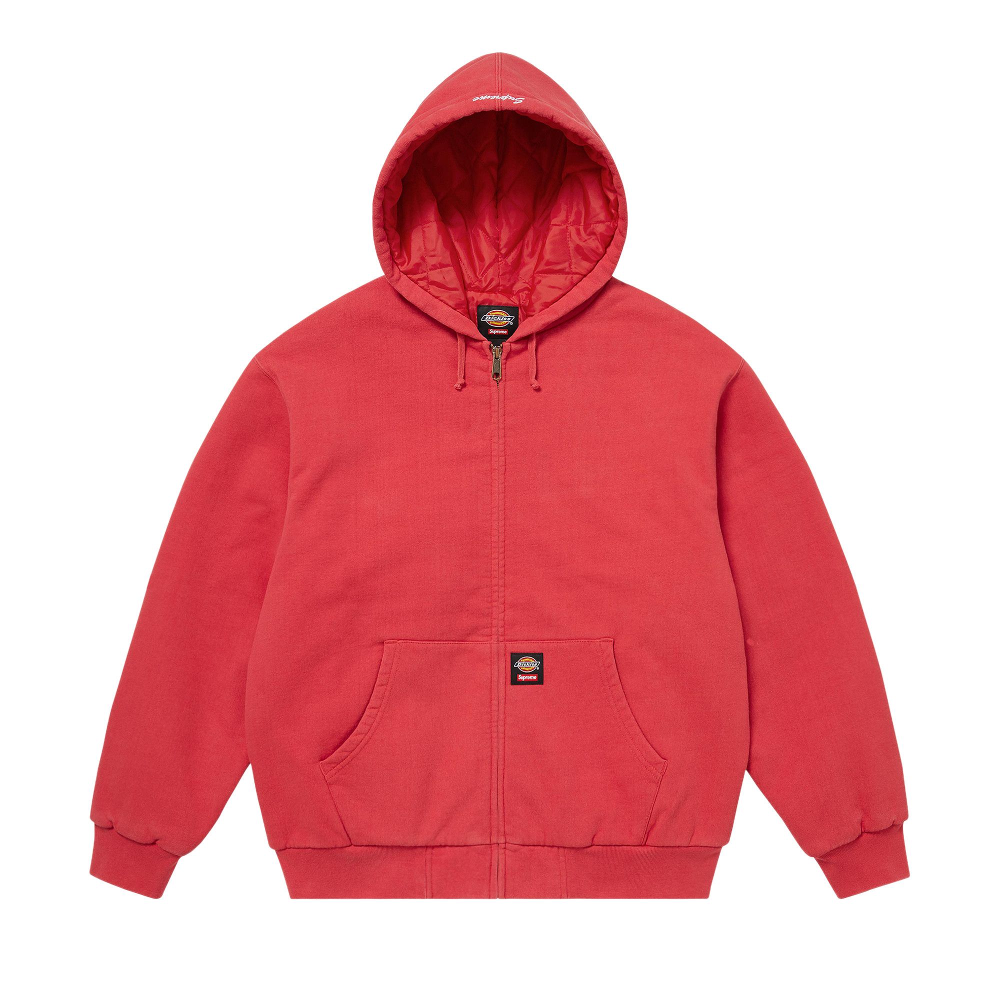 トップス Supreme x Dickies Quilted Lined Zip Supreme Dickies Quilted Lined Zip Up Hooded Sweatshirt (FW24