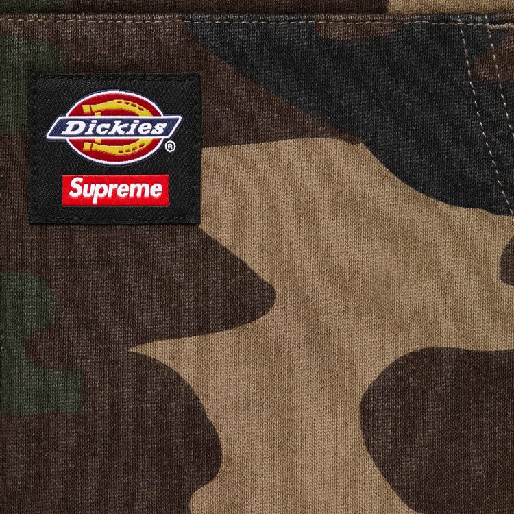 Supreme x Dickies Quilted Lined Zip Up Hooded Sweatshirt Woodland Camo