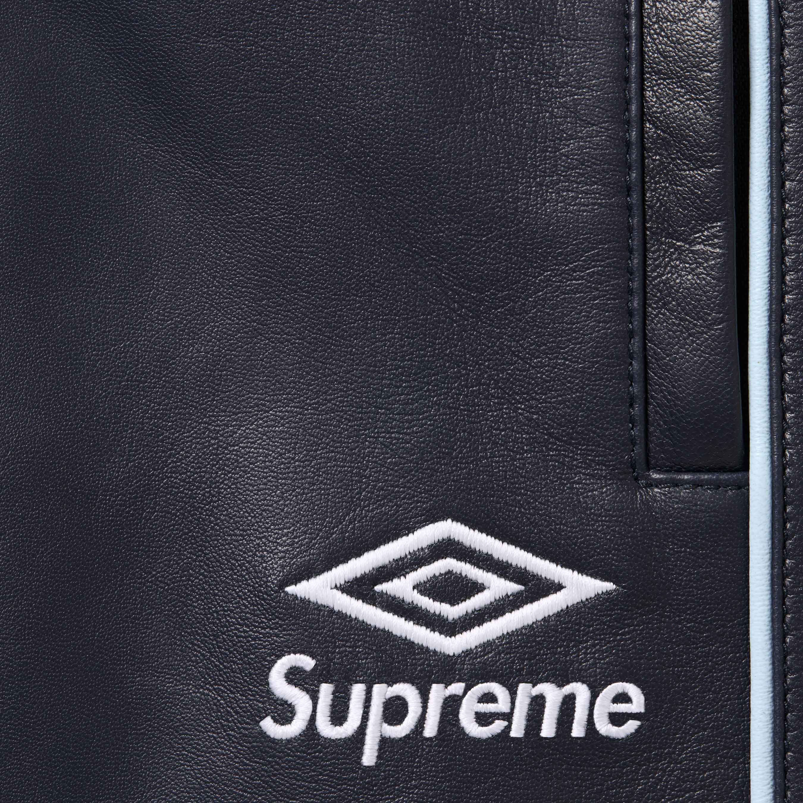 Buy Supreme x Umbro Leather Track Pant 'Navy' - FW25P34 NAVY | GOAT