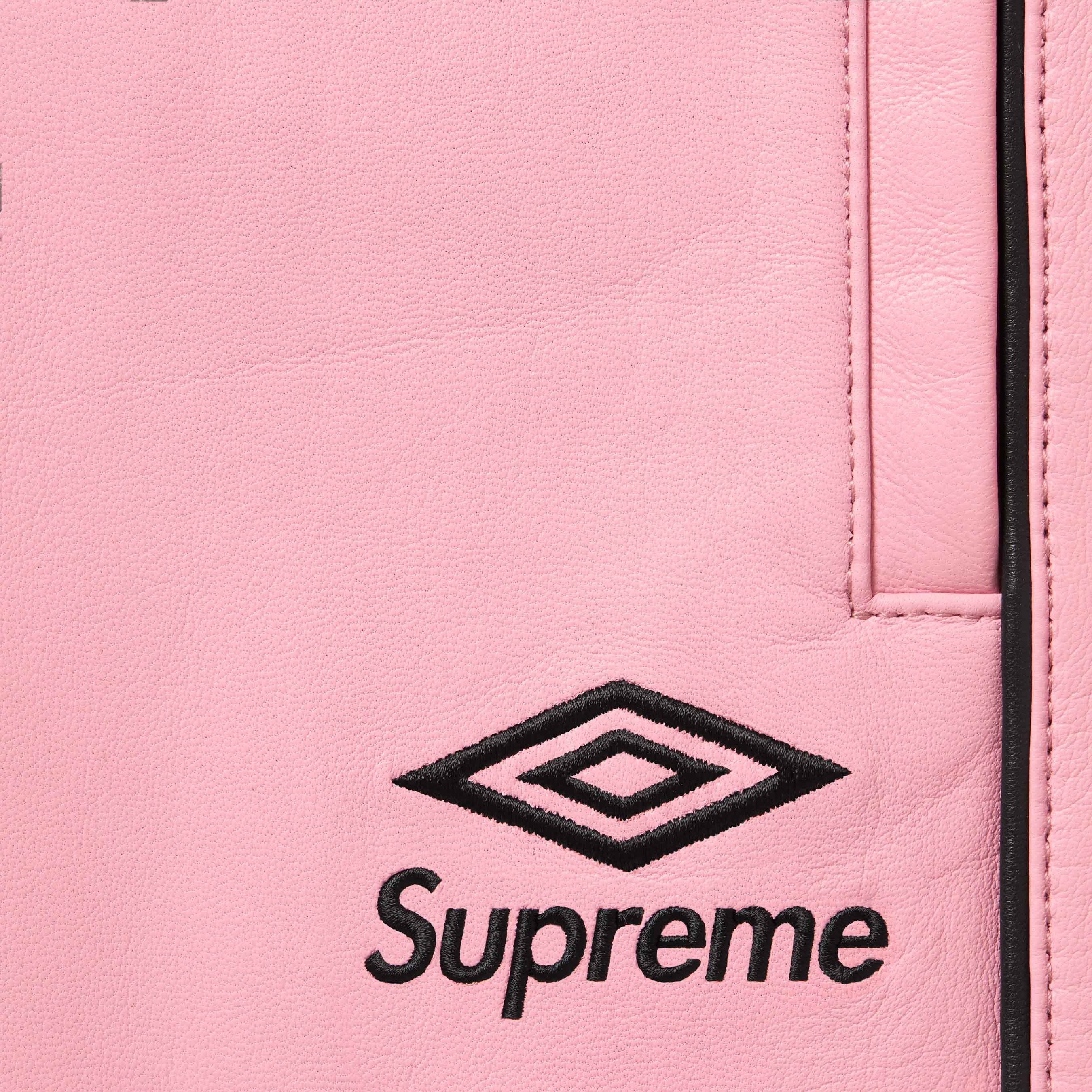 Buy Supreme x Umbro Leather Track Pant 'Pink' - FW25P34 PINK | GOAT
