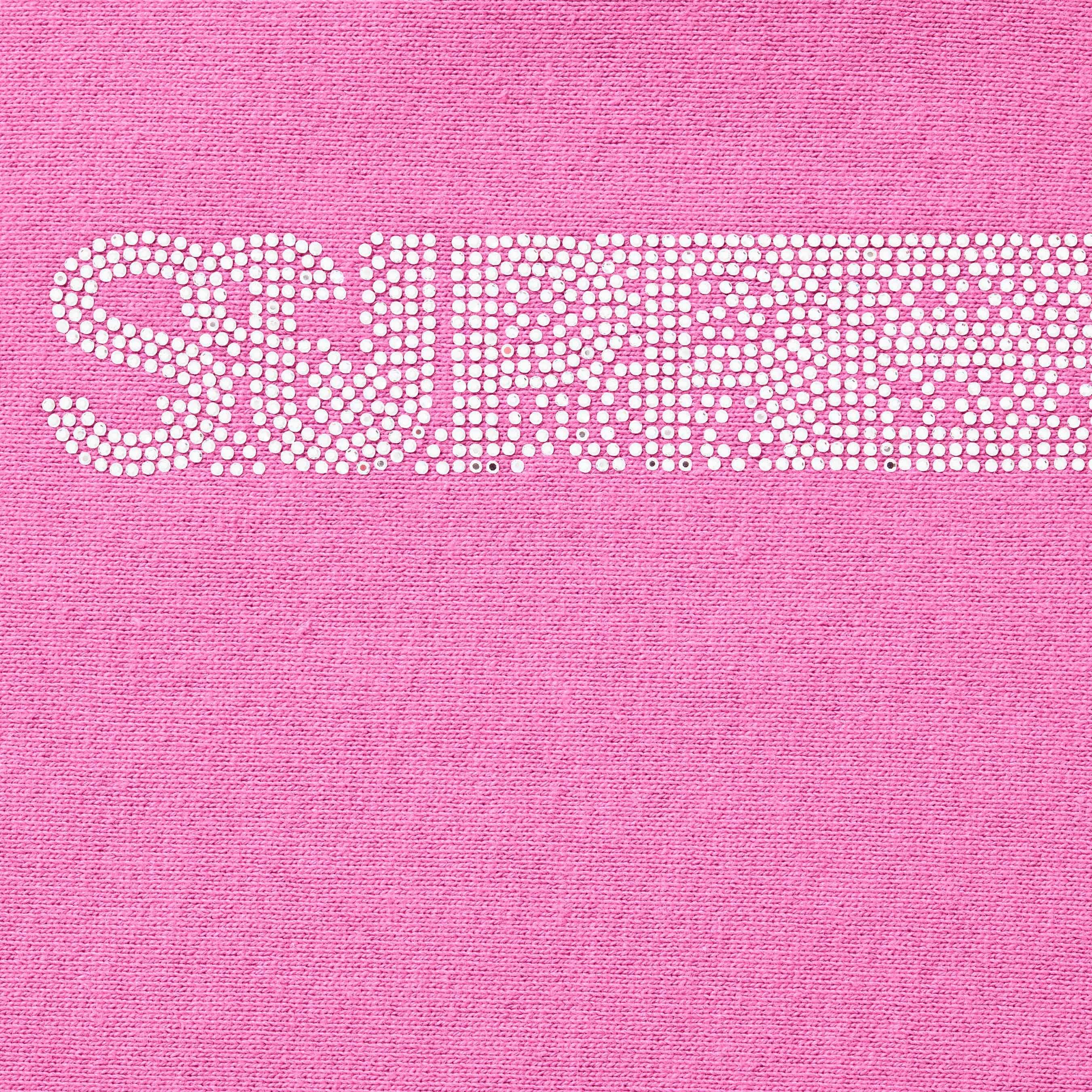 Buy Supreme Swarovski Motion Logo Hooded Sweatshirt 'Pink