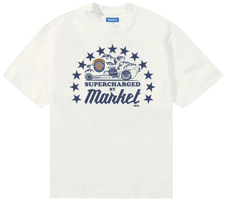 Market Supercharged T Shirt Unbleached Cotton