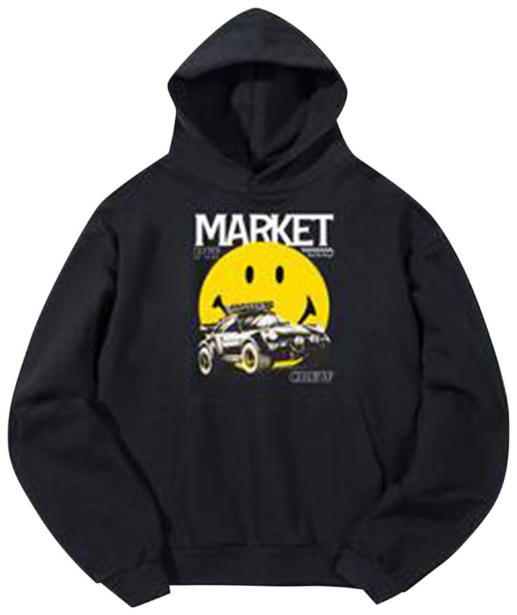 Market Smiley All Four Hoodie Pirate Black