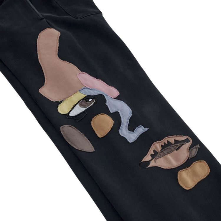 KidSuper Side Eye Face Sweatpants Black