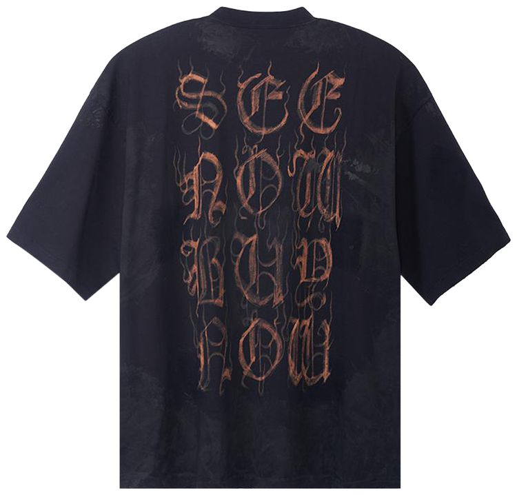 Balenciaga Metal Oversized T Shirt Black