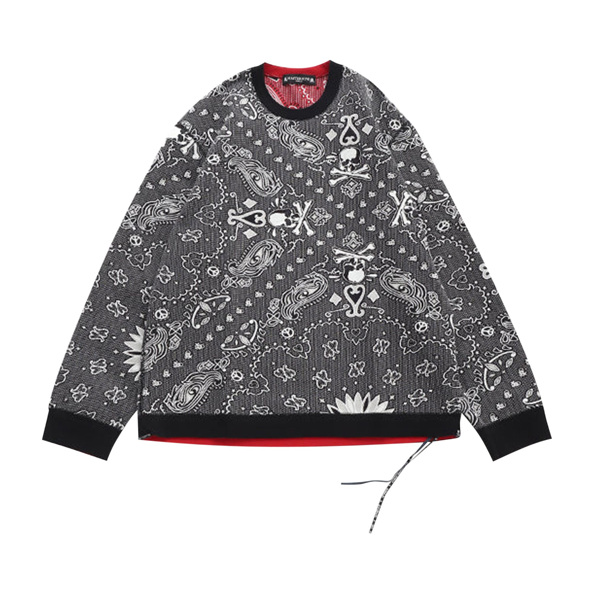 Buy Mastermind World Reversible Long-Sleeve Tee 'Black/Red