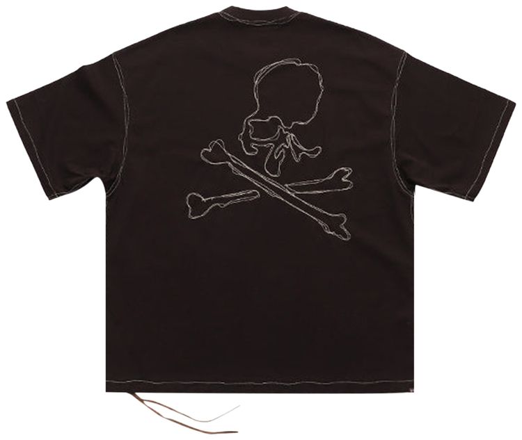 Mastermind Japan Stitched Short Sleeve Tee Brown