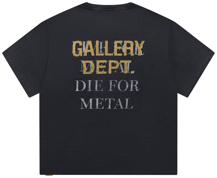 Gallery Dept Live For Metal Tee Vintage Black