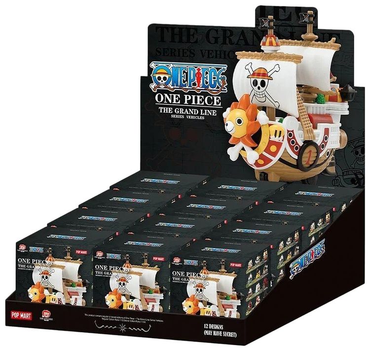 Pop Mart x One Piece The Grand Line Series Vehicles Figure Sealed Whole Set Mystery 12 Blind Boxes