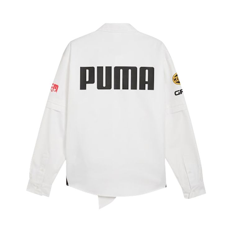 Puma x AAP Rocky Layered Pit Crew Button Down White