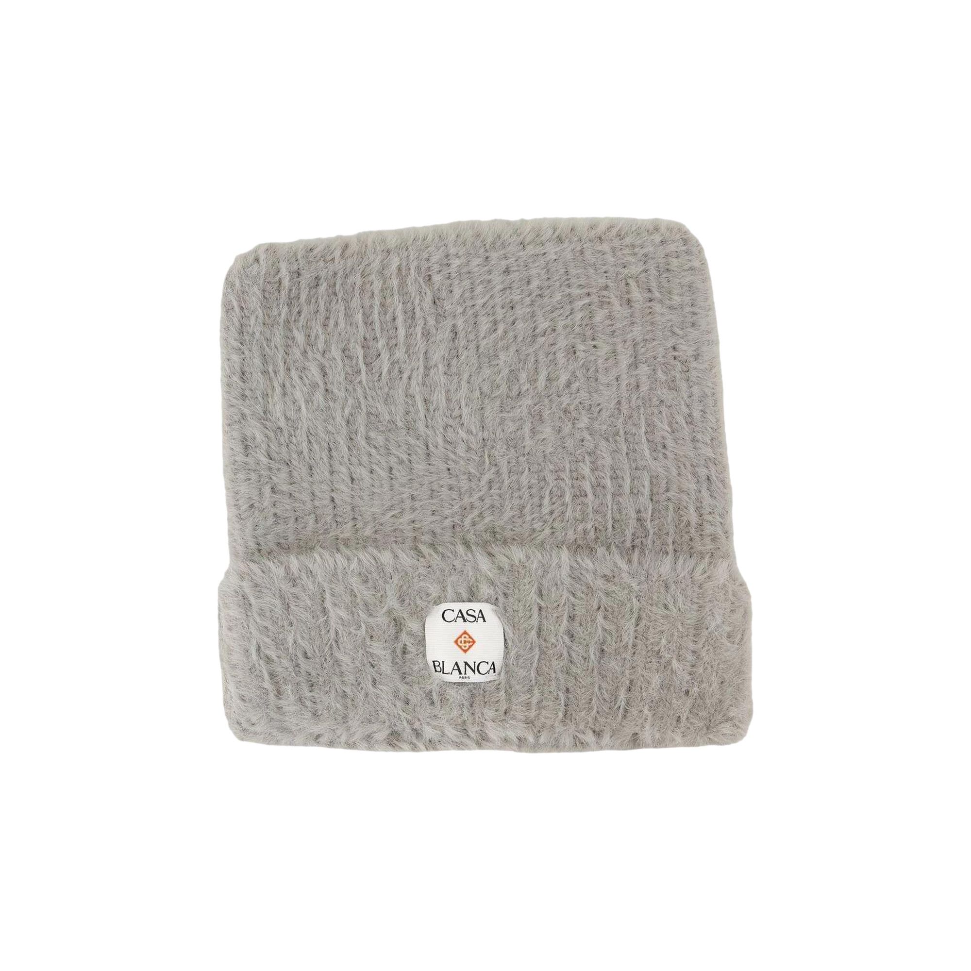 Buy Casablanca Fluffy Nylon Square Hat 'Grey' - A AW25 HAT 101 02