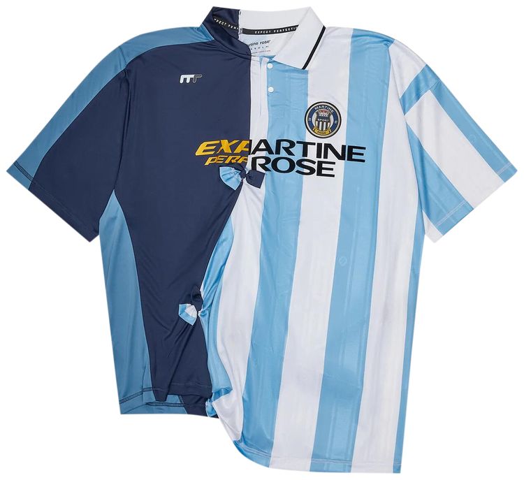 Martine Rose Collage Football Top Blue