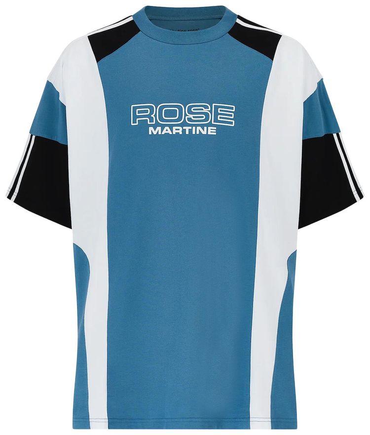 Martine Rose Oversized Panelled T Shirt Blue
