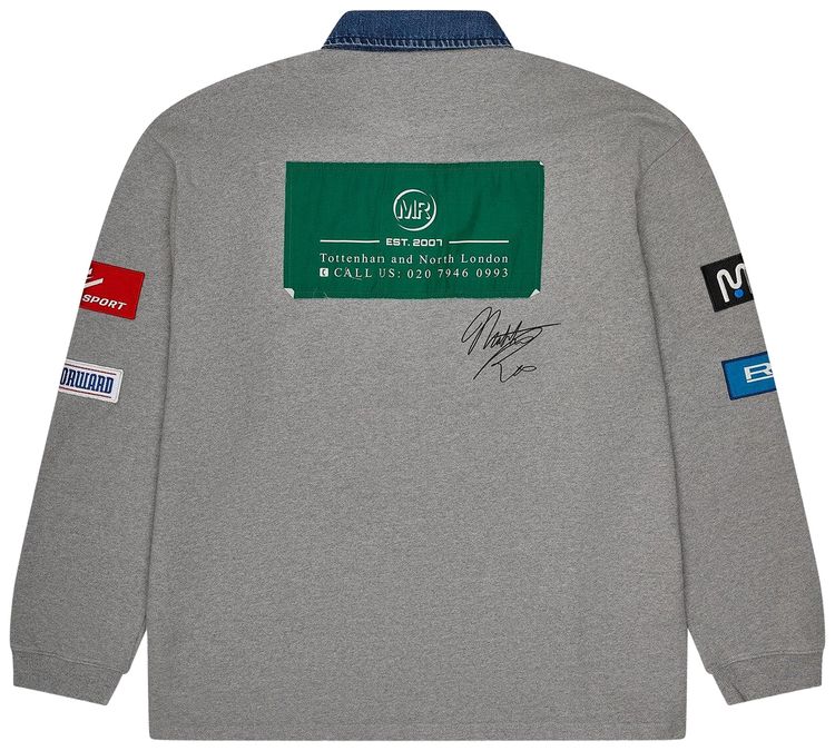 Martine Rose Rugby Polo Grey