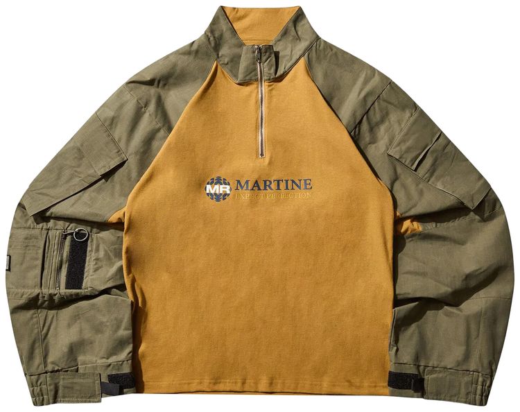 Martine Rose Shrunken Utility Sleeve Shirt Yellow