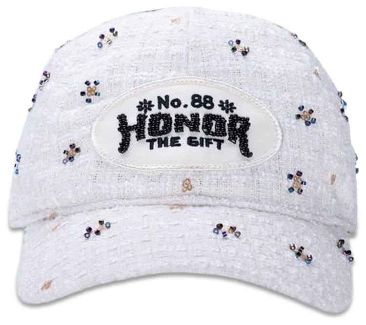 Honor The Gift Beaded 6 Panel Cap Bone