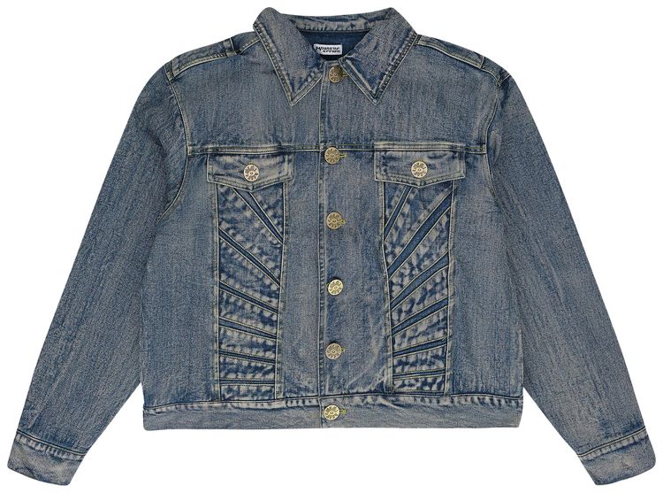 HOUSE OF ERRORS All Seeing Denim Jacket Blue