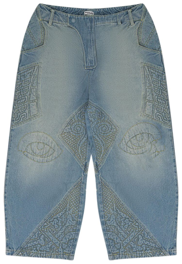 HOUSE OF ERRORS Moto Straight Fit Jeans Blue