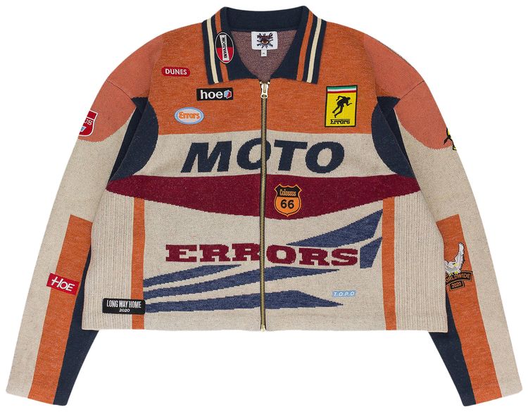 HOUSE OF ERRORS Moto Track Jacket Orange