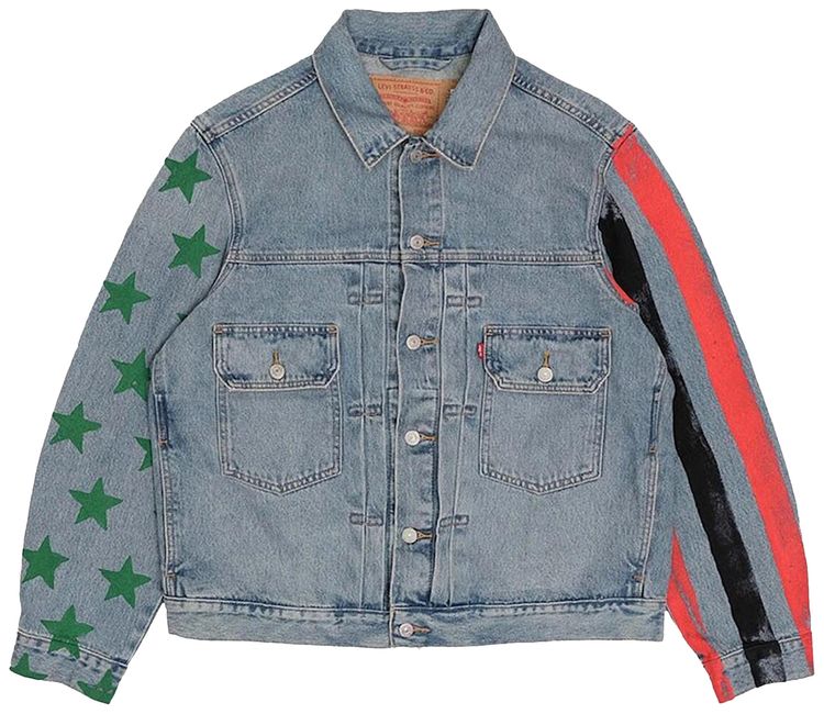 Denim Tears x CPFM 4th of July Denim Plant Jacket Blue