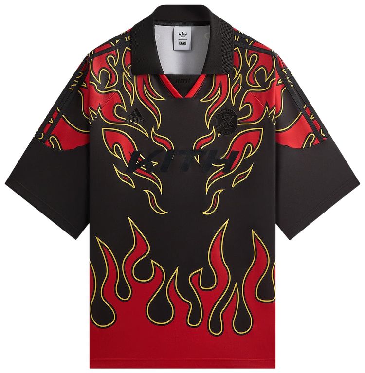 Kith For Adidas Football Flame Soccer Jersey Black