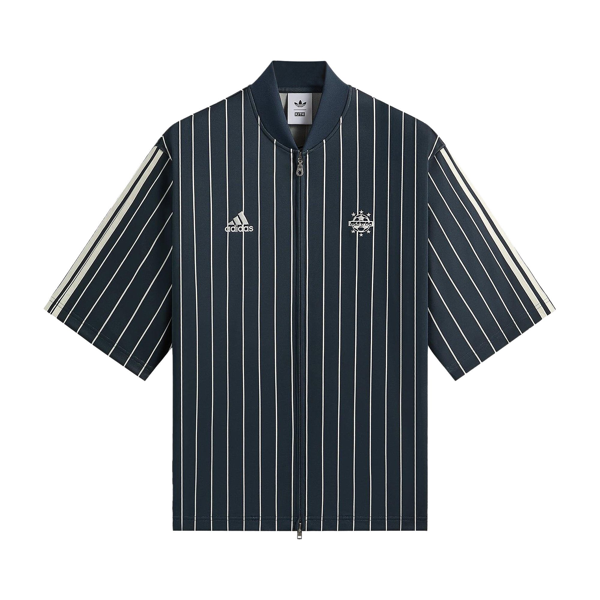 Buy Kith For Adidas Football Pinstripe Jersey 'Nocturnal